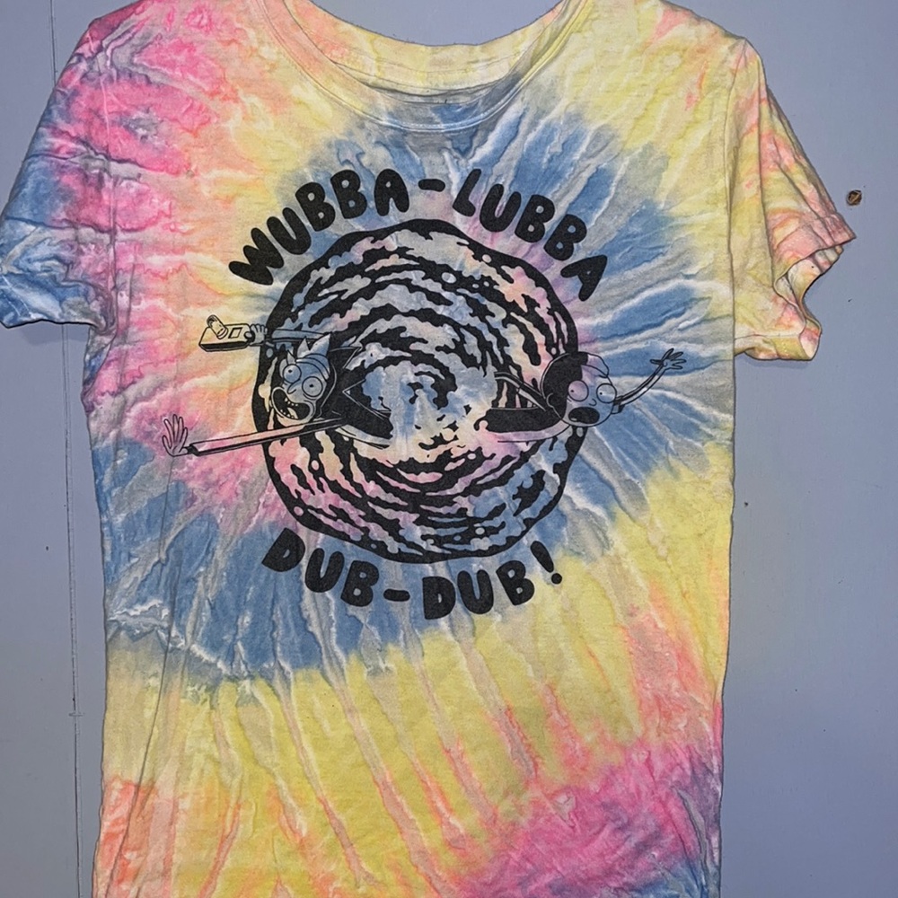 Rick and morty tie dye teeshirt